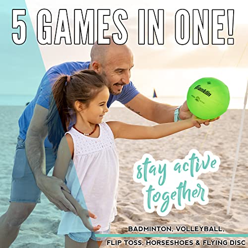 FRANKLIN SPORTS FUN 5 COMBO OUTDOOR GAME SET - BACKYARD - BLUE - Like New