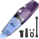 BOSSDAN HANDHELD VACUUM CORDLESS –HAND HELD CORDLESS RECHARGEABLE H9 - PURPLE - Like New