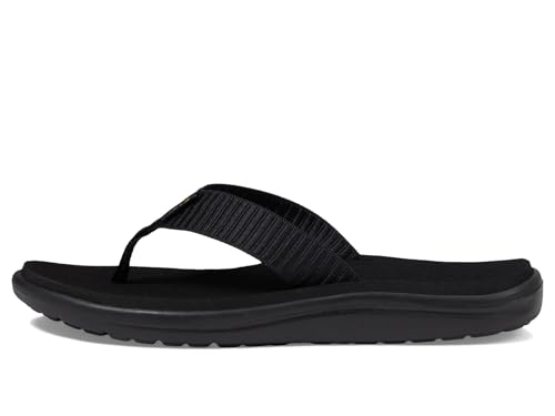 1019040 TEVA WOMEN'S VOYA FLIP FLOP BAR STREET BLACK SIZE 10 - Brand New