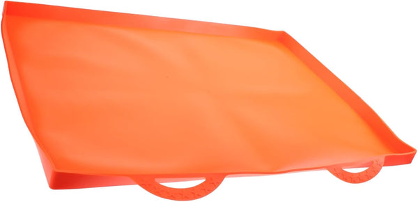LABRIMP HEAVY DUTY SILICONE GRIDDLE MAT REUSABLE GRIDDLE COVER - ORANGE - Like New