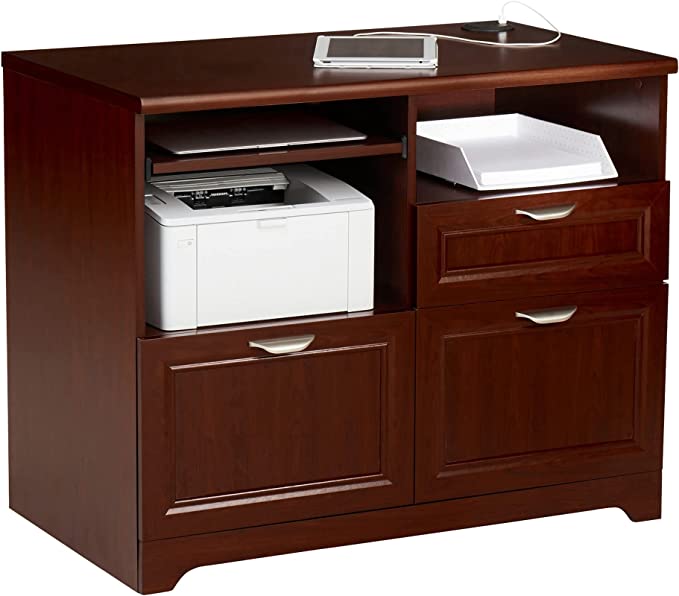 Realspace Magellan Tech Station Printer Stand 2.0 ‎SH-OF-2240-C Classic Cherry - Like New