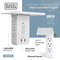 BLACK AND DECKER WALL TAP SURGE PROTECTION 6 -OUTLET 1020 JOULES- WHITE - Like New