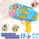 BMONATY Bubble Machine Automatic Bubble Gun for Kid Rocket Bubbles - BLUE - Like New