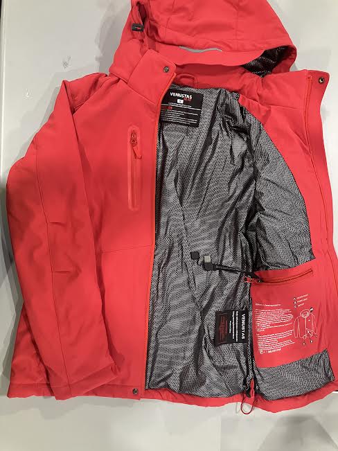VENUSTAS WOMEN'S HEATED JACKET 5V - SIZE: WOMEN SMALL - RED - Like New