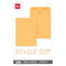 OFFICE DEPOT BRAND MANILA ENVELOPES 9-1/2" X 12-1/2" BROWN KRAFT BOX OF 100 - Brand New