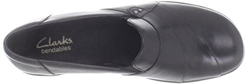 26062909 CLARKS WOMEN'S MAY MARIGOLD SLIP-ON LOAFER BLACK SIZE 11 WIDE BLACK - Like New