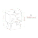 WALKER EDISON FRANS 20" 1 DRAWER NIGHTSTAND IN COASTAL OAK FINISH - COASTAL OAK - Like New