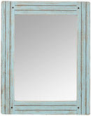Foreside Home & Garden FMIR06224 Heartland Mirror - Blue - Brand New