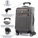 TRAVELPRO PLATINUM ELITE SOFTSIDE EXPANDABLE CARRY ON LUGGAGE 21-INCH - GRAY - Brand New