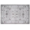 BIBB HOME 4FTX6FT WASHABLE FLANNEL PRINTED AREA RUG LATEX BACK - IVORY GRACE - Brand New