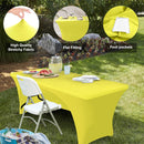 ABCCANOPY 2PCS 4 FT SPANDEX TABLE COVER - YELLOW - Like New