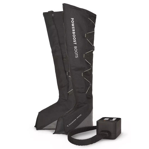 SHARPER IMAGE AIR COMPRESSION BOOTS SMALL/MEDIUM SIZE - BLACK - Like New