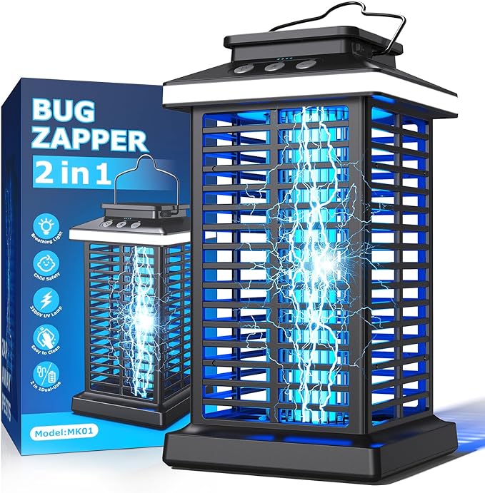 KOOSA Bug Zapper Mosquito 2 in 1 Portable & Rechargeable MK01 - Black Like New