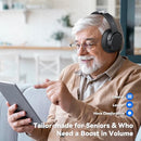 DYTOLE TV001-V3 Wireless Headphones Features, Versatile Charging Dock - BLACK - Like New