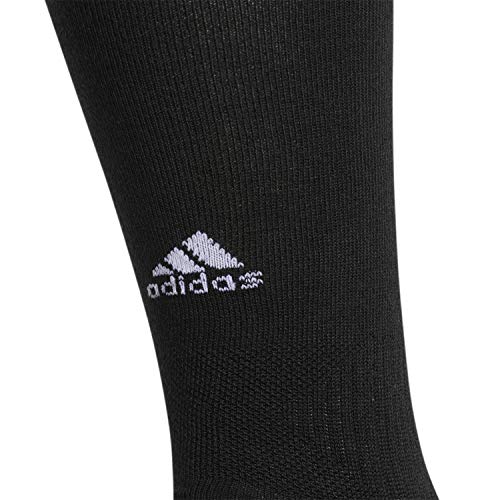 BA1966 Adidas Unisex The Crew Socks Black/ Light Onix Grey/ White M - Like New