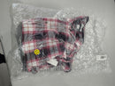 DASH BUTTON UP SHIRT SIZE: MEN L - BURGUNDY BLACK - Brand New