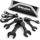 DURATECH Stubby Flex-head Ratcheting Combination Wrench Set, - Scratch & Dent