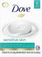 Dove Sensitive Skin Beauty Bar Unscente4oz(Pack of 8) - WHITE - Brand New