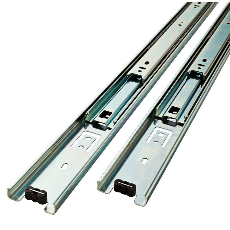 PROMARK 5 PACK 3-SECTION 100 LB CAPACITY FULL EXTENSION DRAWER SLIDES SILVER - Like New