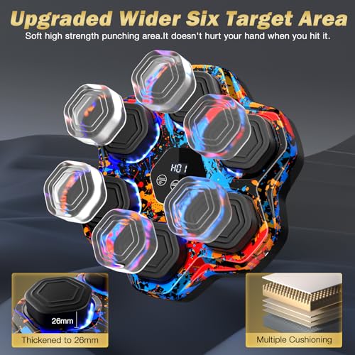 TGLLM Music Boxing Machine, Bluetooth Gloves Ball Box Mount Machine - Multicolor - Like New