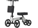 ELENKER YF-9002A STEERABLE DELUXE MEDICAL KNEE WALKER 10" WHEELS - SILVER - Like New