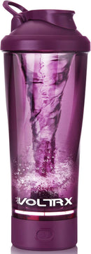 VOLTRX Premium Electric Protein Shaker Bottle 24 oz Vortex ARB001 - Purple - Like New