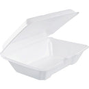 1-Compartment Foam Container 100 / Bag with Removable Hinged Lid - Brand New