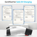 VIPTOO TESLA TO J1772 ADAPTER, 60A 250V NACS EV CHARGER CONVERTER DD003A - WHITE - Like New