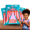 Fun Express Cotton Candy Bags Pink 12 Individually Wrapped Bulk Candy Floss - Brand New