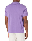 AMAZON ESSENTIALS MEN'S MOISTURE GOLF POLO HEATHER X-LARGE - PURPLE HEATHER - Brand New