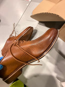 COLE HAAN MENS BROWN 10.5 LEATHER SHOE - BROWN - Like New