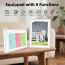 YEJOUMO 12.3" DIGITAL CALENDAR, 1920X1280, 32GB, DF-18T - WHITE - Like New