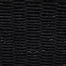 Ülkü Home Collection Wicker Storage Basket-Woven Paper Rope Wicker - Black - Brand New