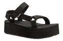 TEVA WOMEN'S W FLATFORM UNIVERSAL SANDAL - SIZE WOMEN 9 (BLACK) - Like New