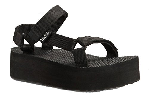 TEVA WOMEN'S W FLATFORM UNIVERSAL SANDAL - SIZE WOMEN 9 (BLACK) - Like New