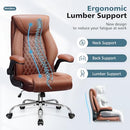 GENERIC OFFICE CHAIR, ERGONOMIC DESK CHAIR, BIG, TALL, - BROWN - Like New