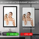 Exakey Bathroom Mirror for Wall Black Rectangle Mirrors Waterproof - B0B155RWBC - Like New