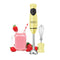 BELLA IMMERSION BLENDER PORTABLE MIXER EMULSIFIER WHISK ATTACHMENT - YELLOW - Like New