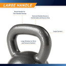 MARCEY HAMMERTONE KETTLE BELLS - 10 TO 55 LBS. HKB WORKOUT WEIGHTS - BLACK - Like New