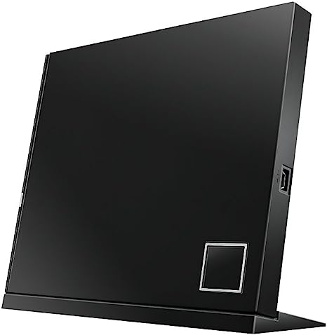 ASUS 6X Blu-ray slim burner M-DISC Lifetime Data Backup SBW-06D2X-U - Black Like New