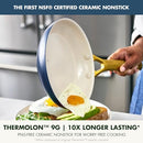 GREENPAN NONSTICK RESERVE PRO 8" FRYING PAN, NSF, CC009665-001 - TWILIGHT - Like New