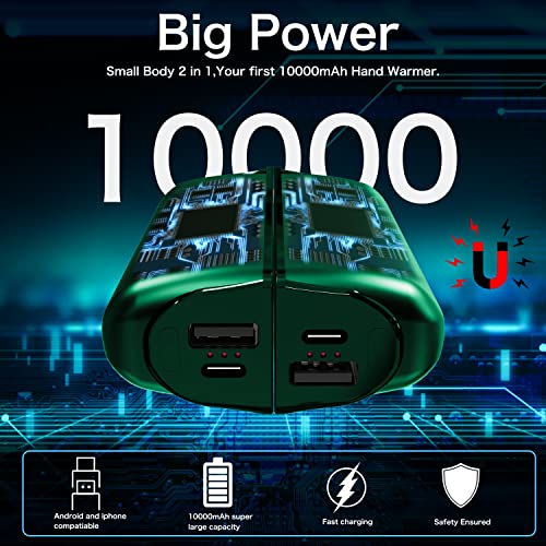 INNOPAW HAND WARMERS RECHARGEABLE 2 PACK 10000MAH SPLIT MAGNETIC ELECTRIC HANDS - Like New