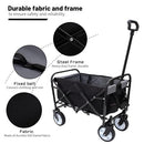 RADIANTNAME W2932P210076 COLLAPSIBLE FOLDABLE WAGON CART - BLACK - Like New