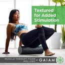 GAIAM RESTORE FOAM ROLLER FOR MUSCLE MASSAGE - 05-63443 - GRAY - Brand New
