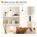 LIGHTBIZ PENDANT LIGHT KITCHEN ISLAND LIGHTING 2 PCS - BLACK - Like New