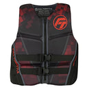 Full Throttle Adult Rapid Dry Flex Back Life Jacket Red 3X-Large - Brand New