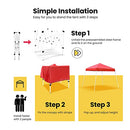 VIVOHOME 8x8ft Pop Up Canopy Tent Outdoor Portable Shelter Tent Heavy Duty - Like New