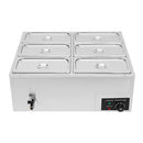 B094QRSL9W 6-Pan Commercial Electric Food Warmer 850W Stainless Steel Buffet - Brand New