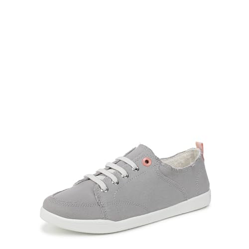 Vionic Pismo Lace-Up Shoes Light Gray Canvas Size 7 - Like New