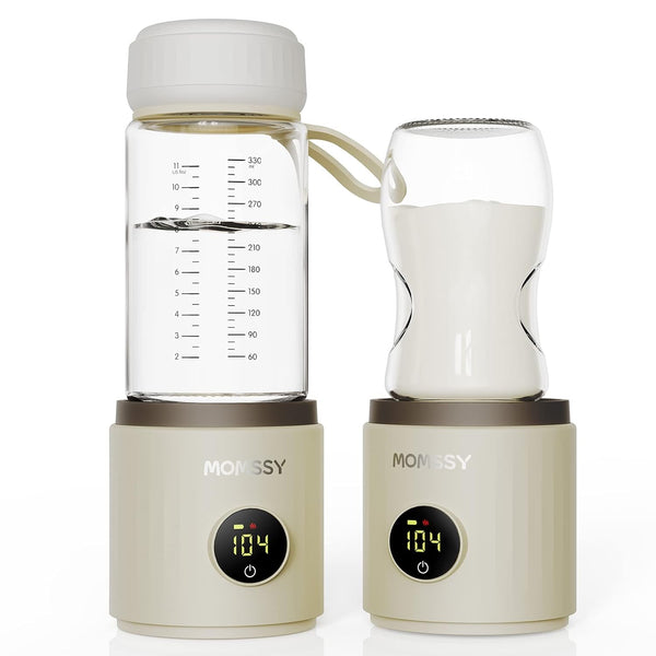 MOMSSY Portable Bottle Warmer Travel Baby Bottle Warmer T5-22A - White - Like New